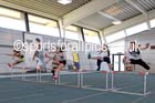 Girls 60 metres hurdles, NECAA Championships and Open Indoor Pentathlon, Gateshead College Academy of Sport. Photo: David T. Hewitson/Sports for All Pics